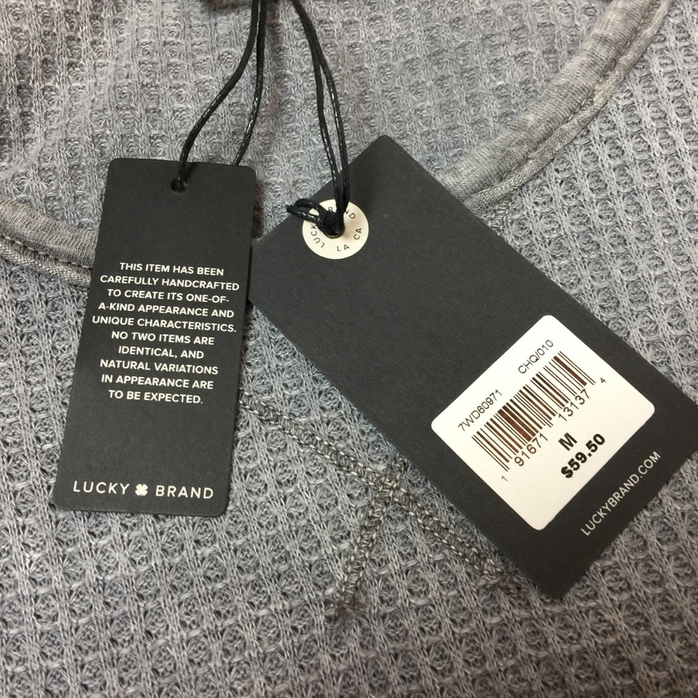 Lucky Brand Thermal Texture Tee, new with tags! - Picture 7 of 8